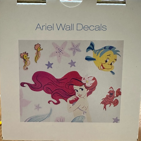 Disney Princess Little Mermaid Kids Wall Decals NWT - Picture 3 of 5